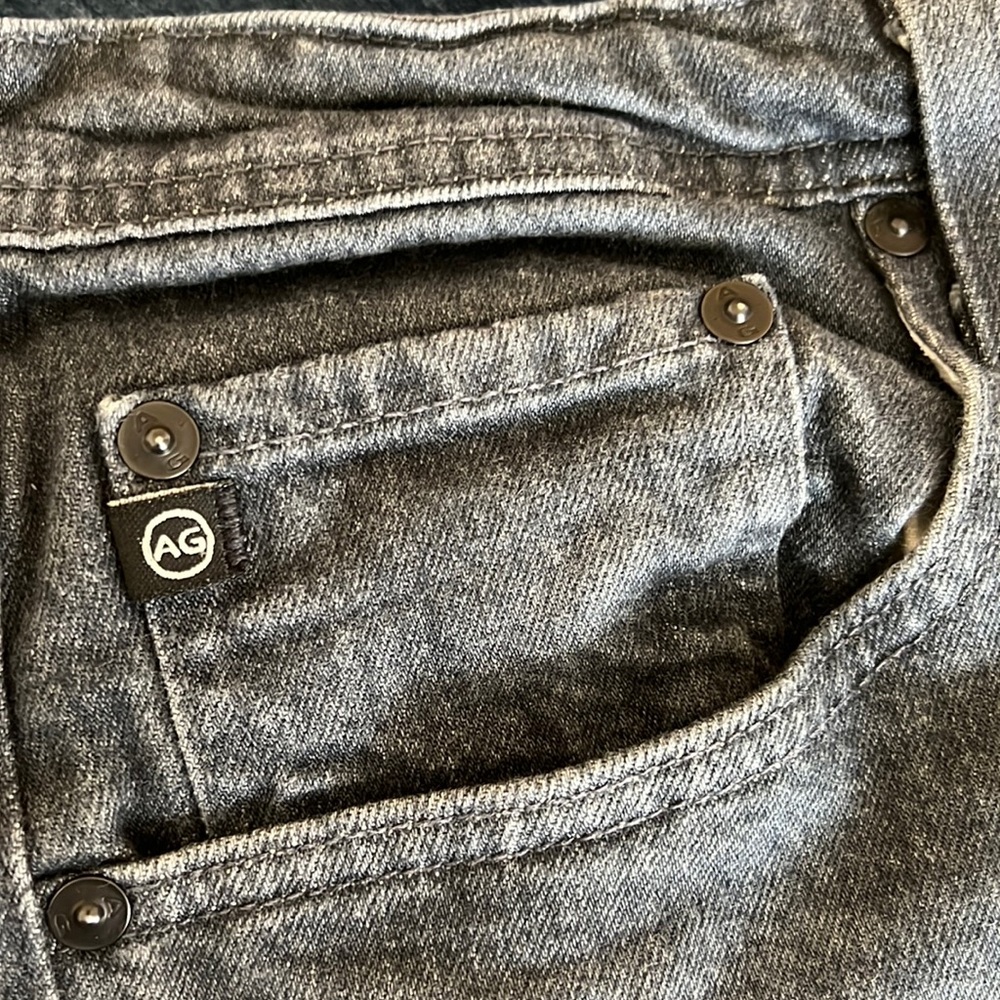 AG men black wash jean